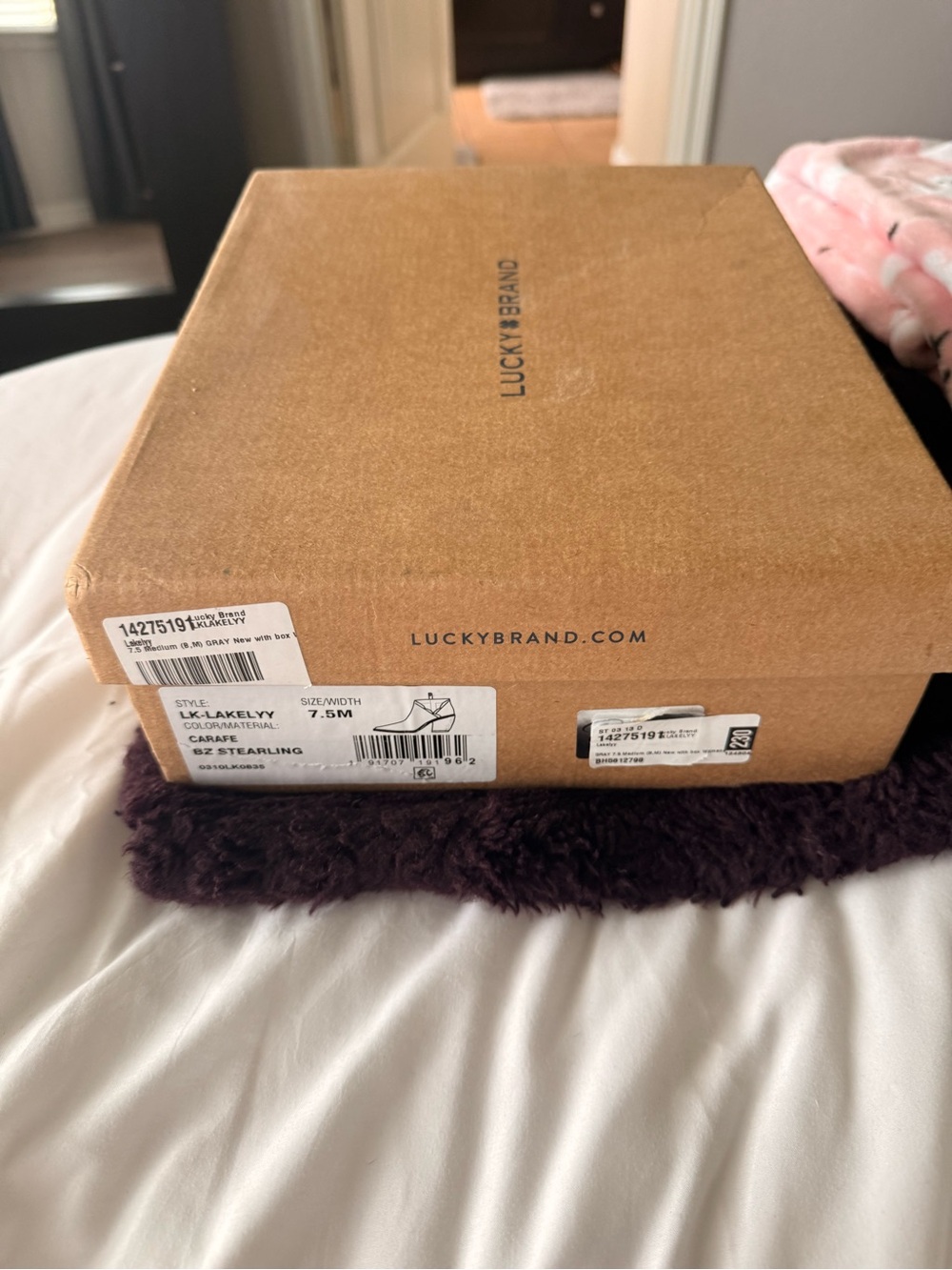 Lucky Brand Kraft Brown Shoe Box